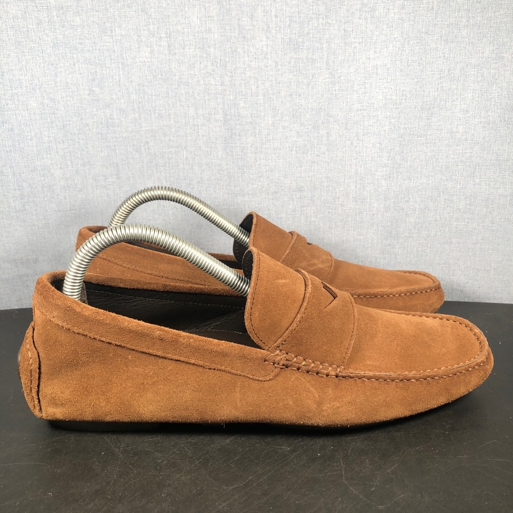 To Boot New York Men's Mitchum Mid-Brown Suede Driving shoe size 7